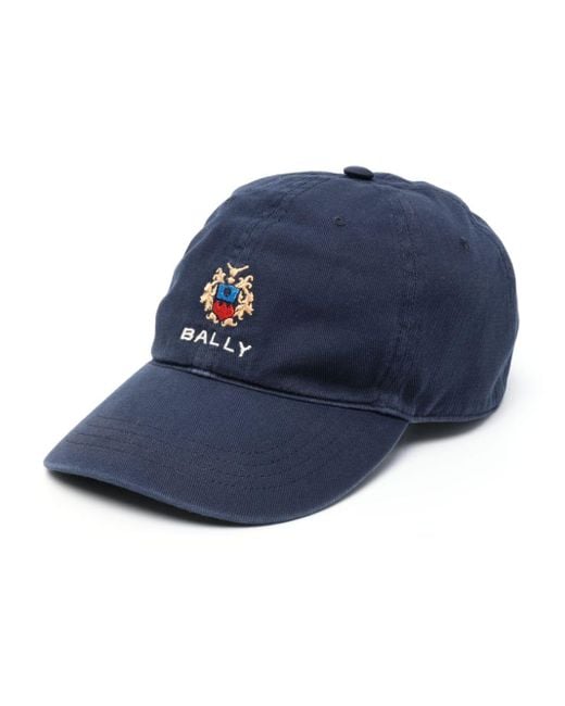 Cappello da baseball con ricamo di Bally in Blue da Uomo