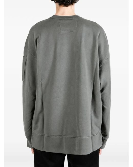 C P Company Gray Lens-Detail Sweatshirt for men
