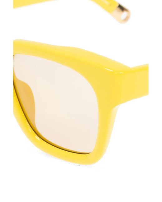 Jacquemus Yellow Sunglasses