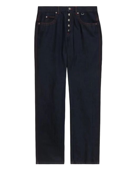 Isabel Marant Blue Jeffrey Button-Fly Jeans for men
