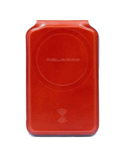 Piquadro Red Magsafe Leather Case