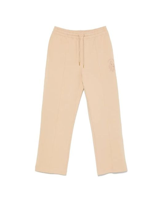Casablanca Natural Embroidered-Logo Drawstring Track Pants for men