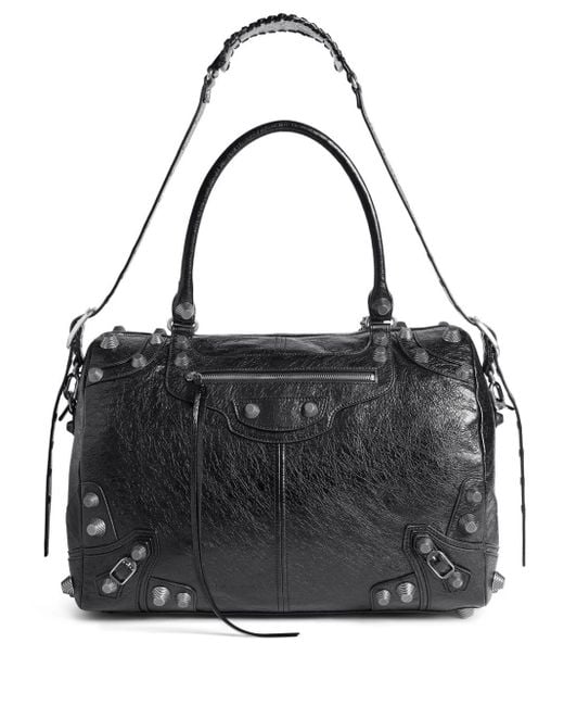 Balenciaga Medium Le Cagole Leather Duffle Bag in Black for Men | Lyst