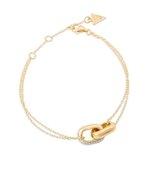 Pulsera De Cadena Guess de color Metallic