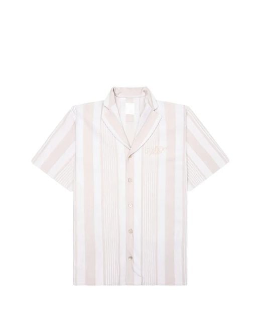 Givenchy Gestreept Overhemd Met Textuur in het White voor heren