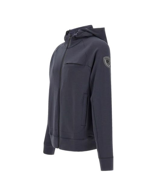Blauer Blue Shaw Raglan-Sleeve Hoodie for men