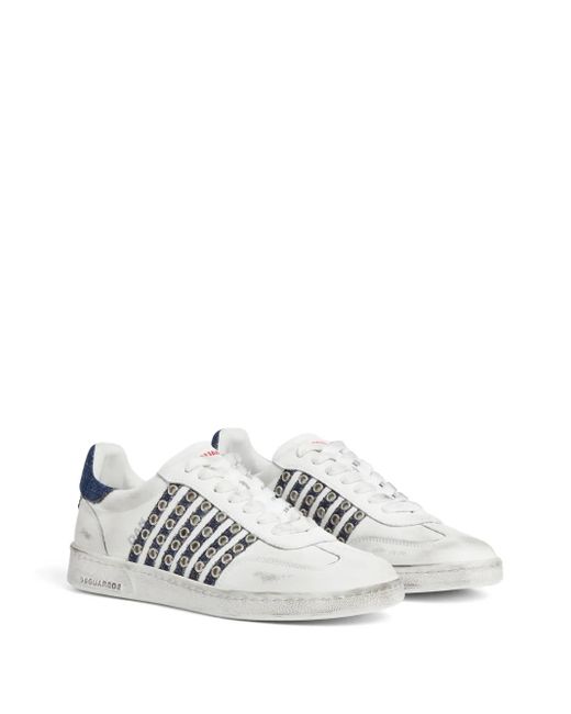 DSquared² White Boxer Sneakers for men