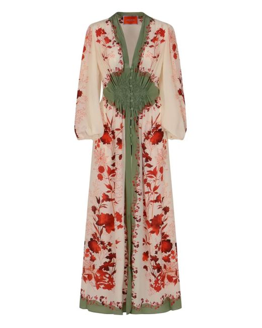 LaDoubleJ White Camerino Silk Maxi Dress