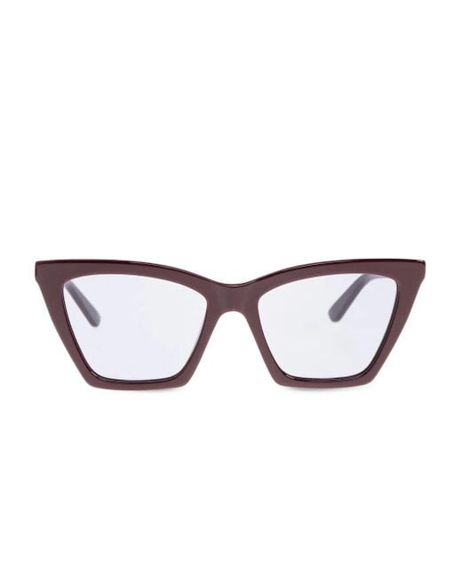 Alexander McQueen Zonnebril Met Cat-Eye Montuur in het Brown