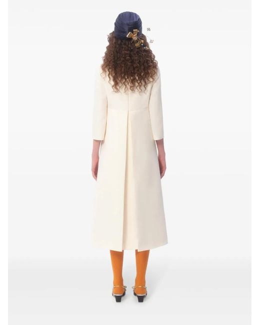 Valentino Garavani Natural Midi Crepe Couture Dress