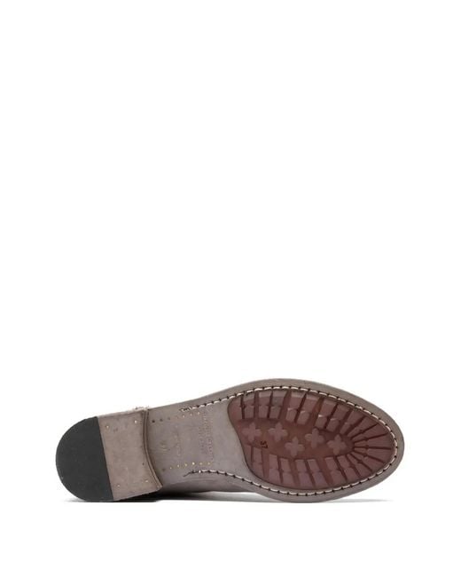Officine Creative Brown Lison Zip Suede Boots