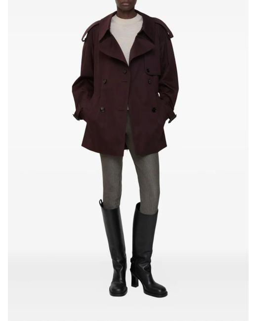 Burberry Purple Fitzrovia Trenchcoat