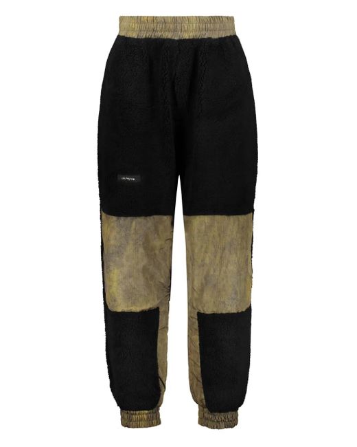 ISO.POETISM Black Panelled Track Pants for men