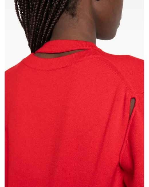 Rohe Red Crew-Neck Sweater