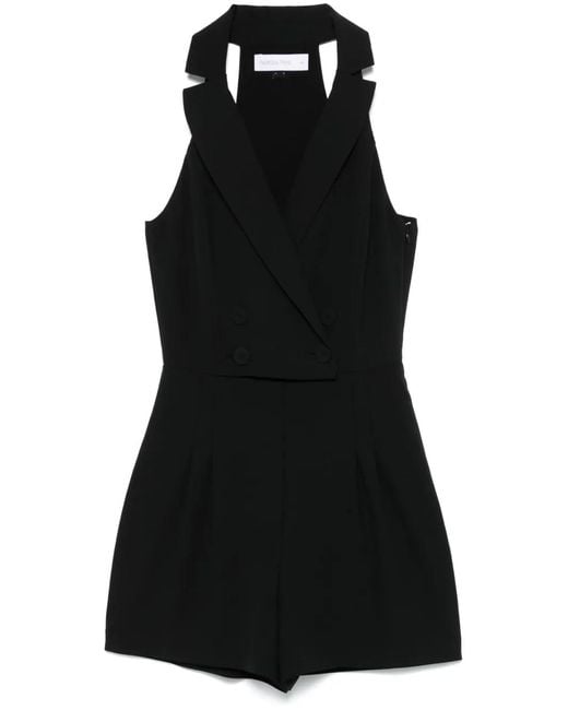 Patrizia Pepe Black Tailored Playsuit