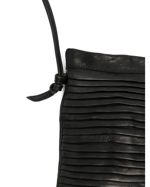 Sacoche Plissée À Détail De Nœud SOMMET en coloris Black