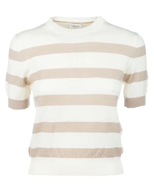 Cruna ファインニット トップ White