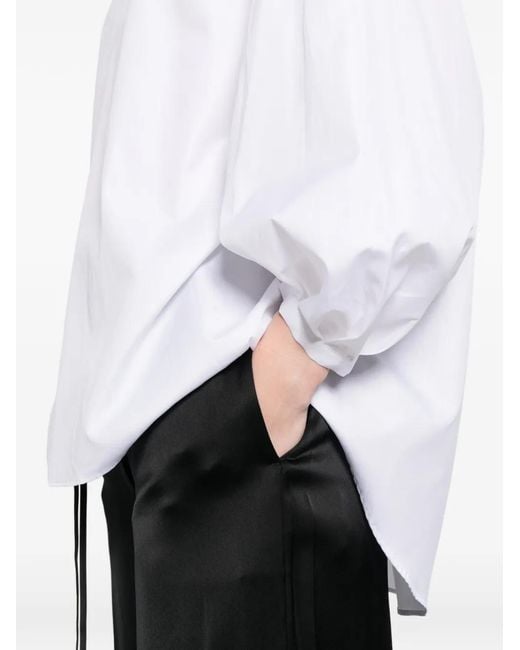 24 BLOOMING White Button Blouse