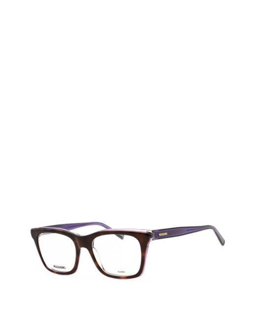 Missoni Black Rectangle-Frame Glasses