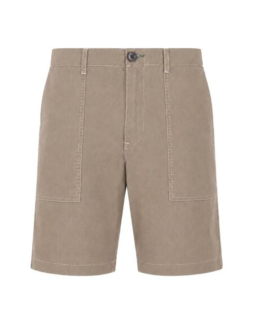 Paul Smith Gray Patch-Pocket Shorts for men