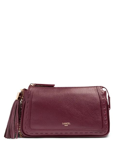 Lancel Pouch On Chain ショルダーバッグ Purple