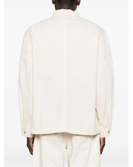 メンズ Lemaire ボタン パッチポケット シャツ Natural