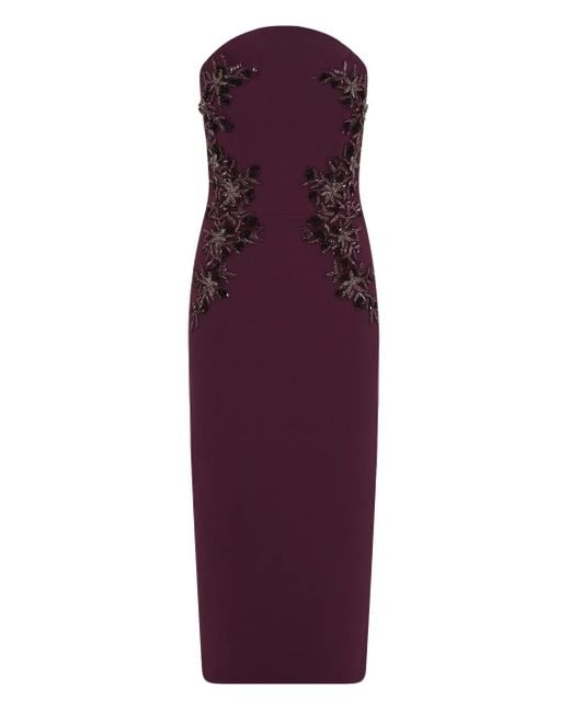 Rebecca Vallance Purple Beatrice Midi Dress
