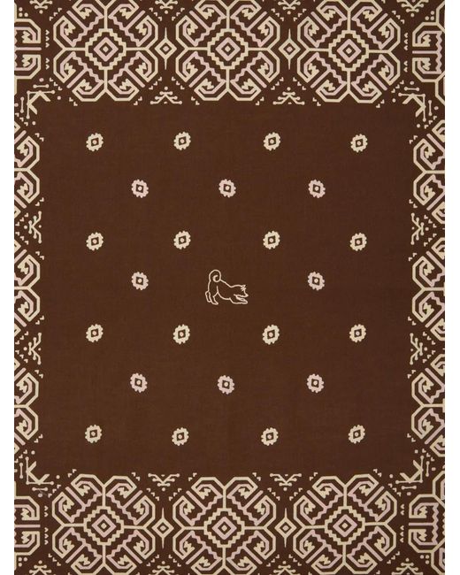 Fortela Brown Ikara-Print Bandana for men