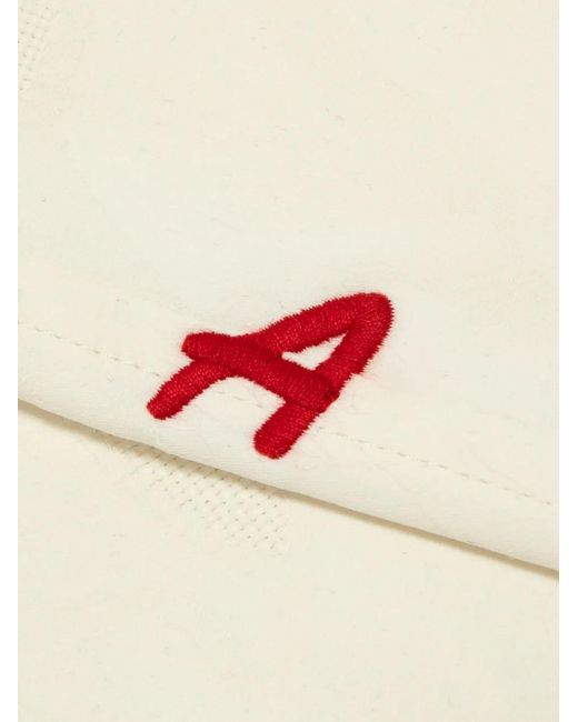 Aape By A Bathing Ape White Chemise Brodée À Manches Courtes for men