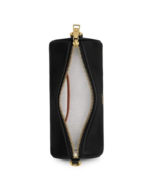 COACH Black Cylindrical Leather Shoulder Bag