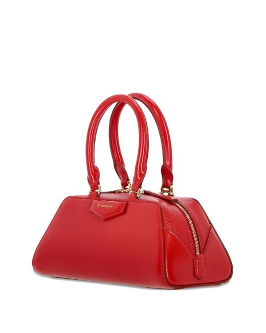 Givenchy Red Small Antigona Tote Bag
