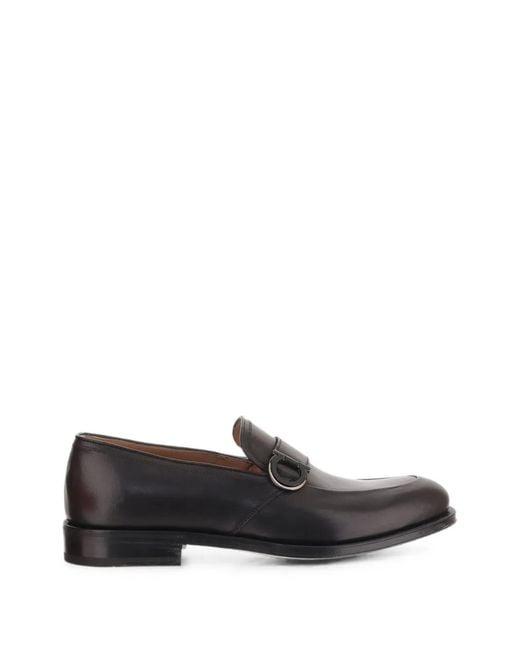 Ferragamo White Leather Loafers for men