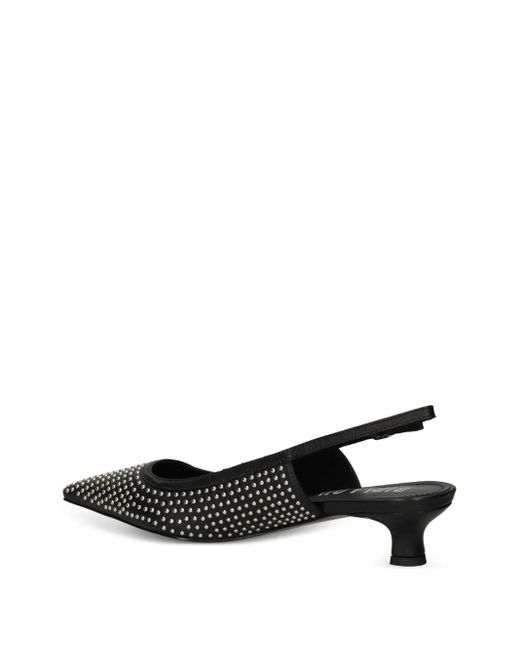 Bibi Lou Black 35Mm Studded Slingback Pumps