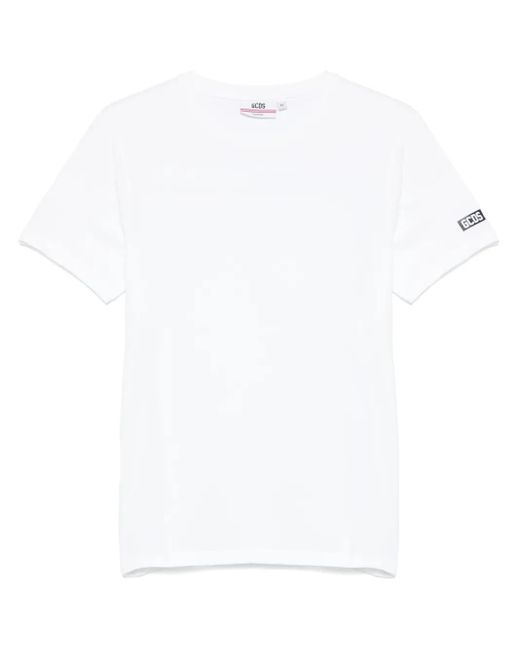 Gcds White Jersey T-Shirt for men