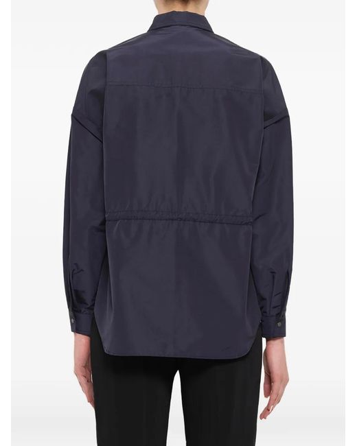 KENZO Blue Drawstring-Waist Shirt