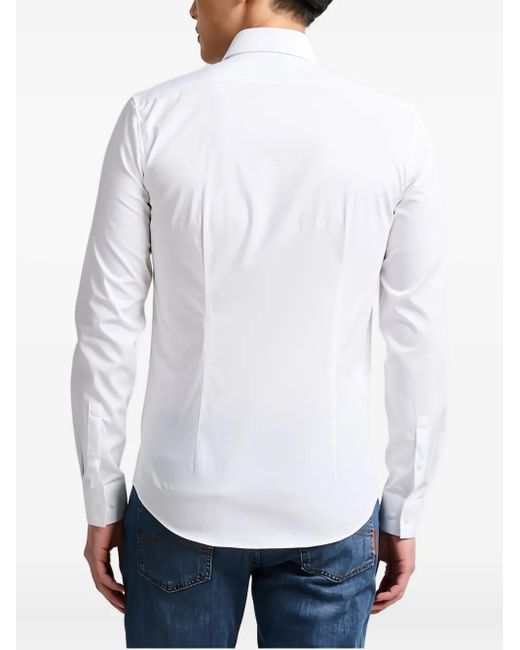 メンズ Calvin Klein ボタン シャツ White