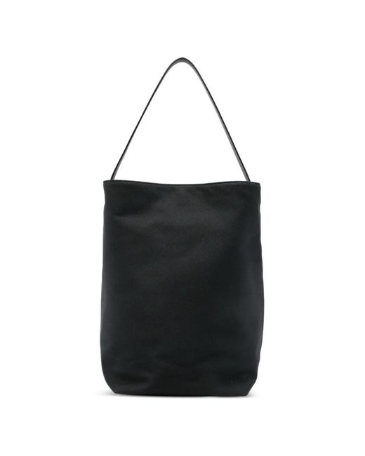 The Row Black Large N/S Park Bucket Bag