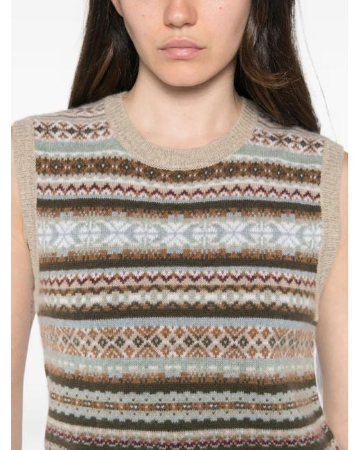 Bompard Gray Round-Neck Vest