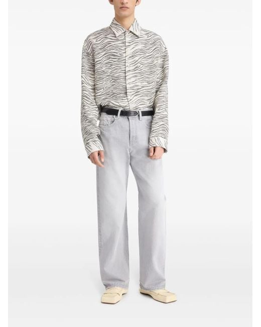 Jacquemus Gray Le De-Nîmes Droit Straight Jeans for men