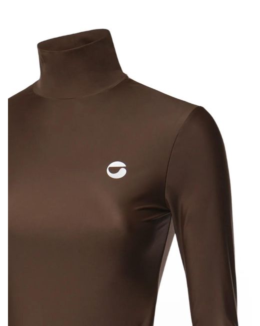 Coperni Brown Second Skin Turtleneck