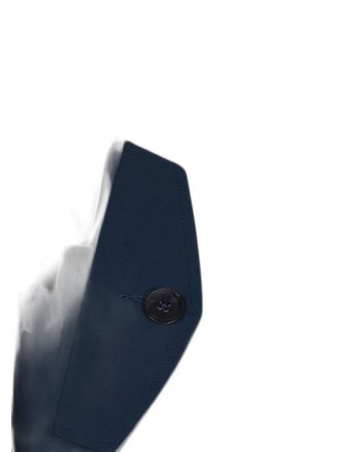 Baracuta Blue Funnel-Neck Raglan-Sleeve Jacket for men