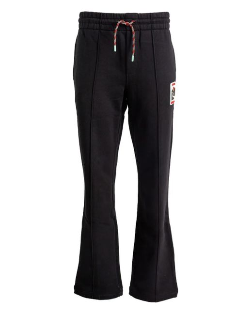 Pantalones con cordones y paneles Casablanca de color Black