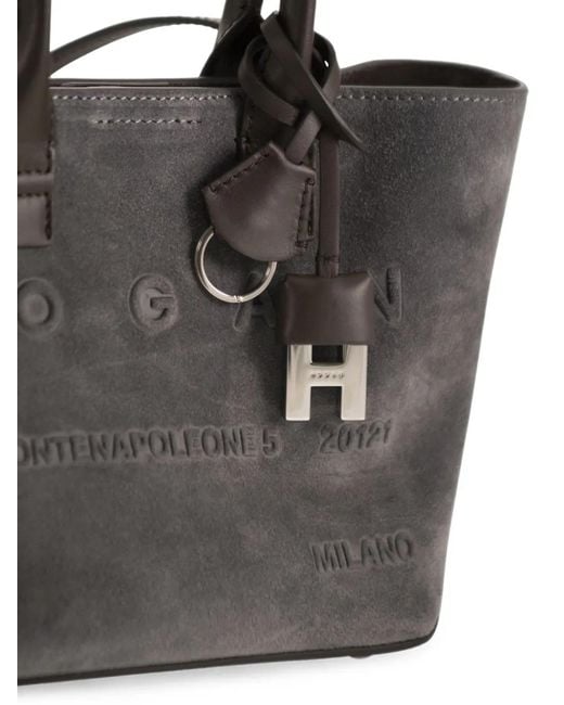 Hogan Black Address Shopping Bag Mini