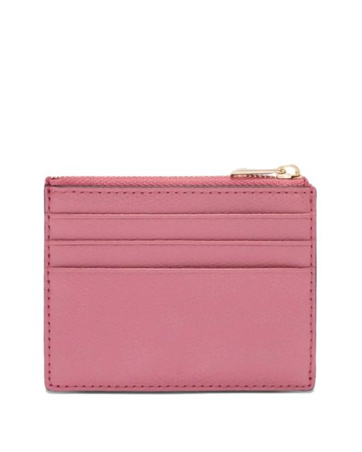 Furla Pink Camelia S Zip-Top Card Holder