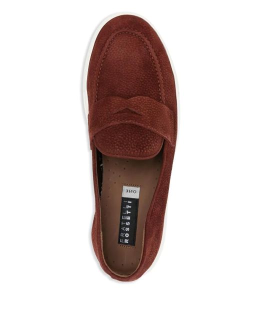 Fratelli Rossetti Brown Suede Loafers for men