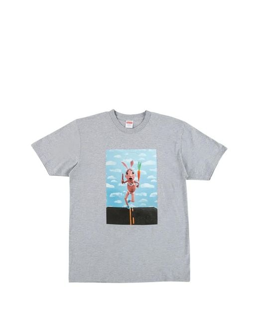 Supreme Gray Mike Hill Runner T-Shirt for men