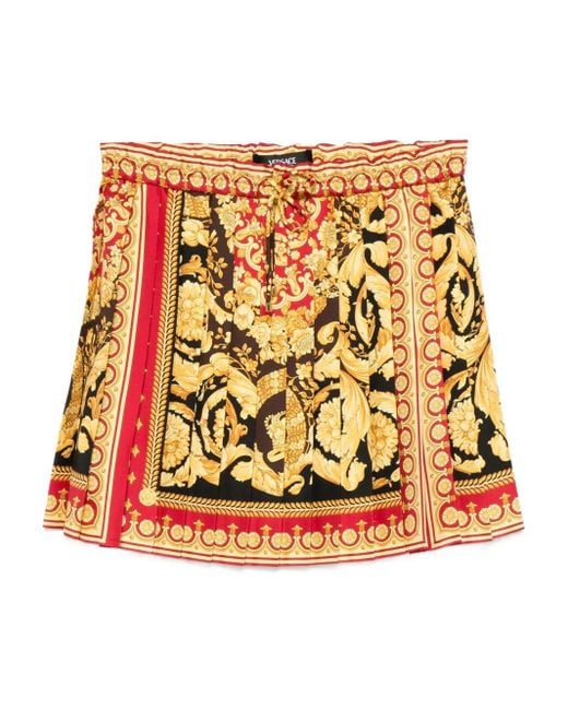 Versace Barokke Print Mini -rok in het Multicolor