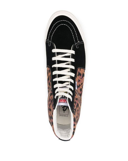 high top vans leopard