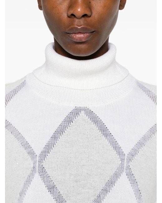 Pull À Losanges Peserico en coloris White