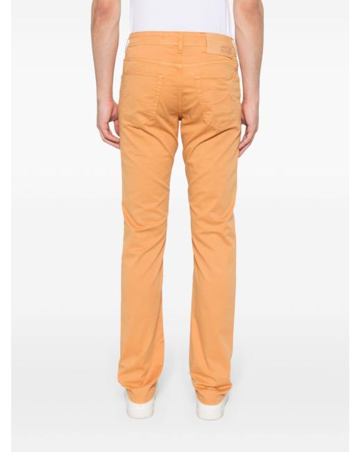 Jacob Cohen Orange Bard Slim-fit Jeans for men